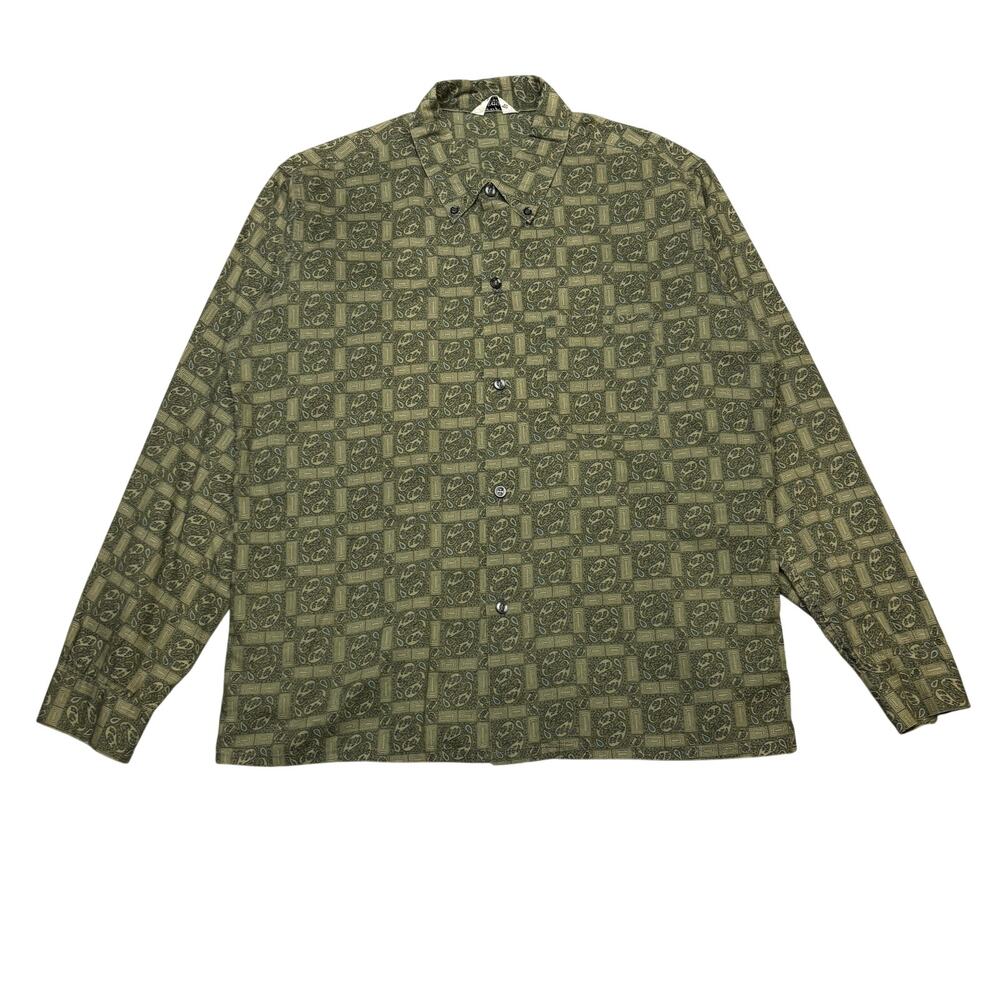 Somerset 1960s Paisley Sport Shirt Button Down Men’s Large Rockabilly